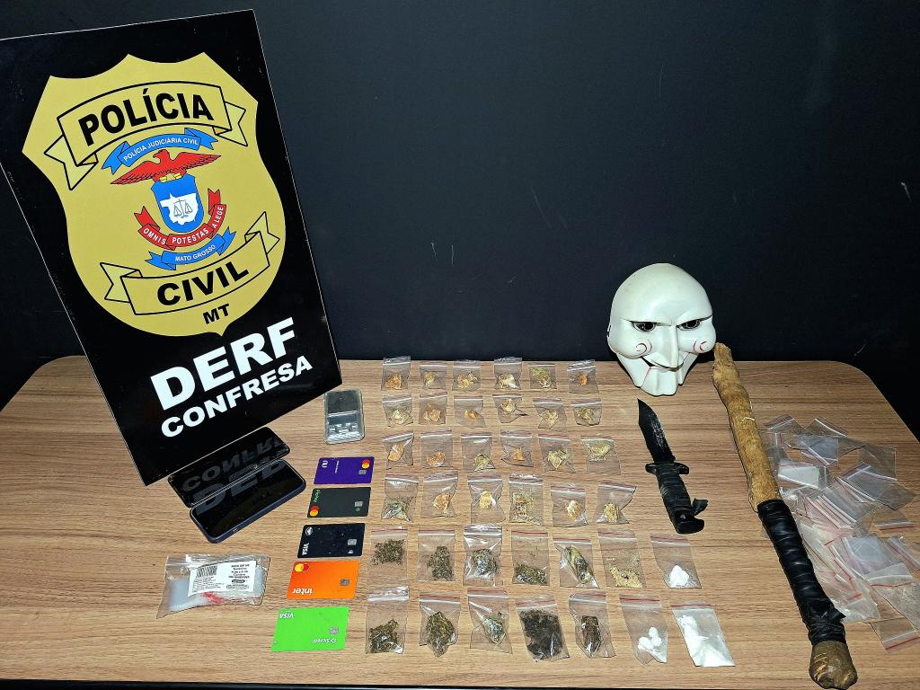 Polícia Civil prende integrantes de facção criminosa e fecha boca de fumo no Araguaia