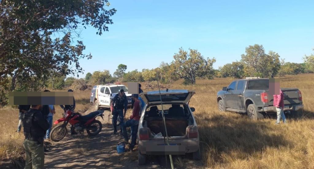 Polícia Militar detém seis pessoas suspeitas por invasão de propriedade rural no Araguaia